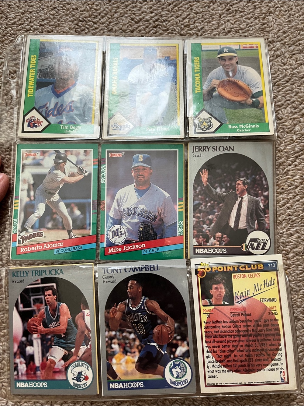 Vintage Sports Trading Card Binder – Multicolor